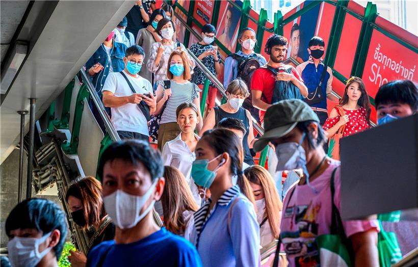 BTS Skytrain Bahnhof in Bangkok: Auch in Thailand wurden mittlerweile acht Fälle des Coronavirus festgestellt.
