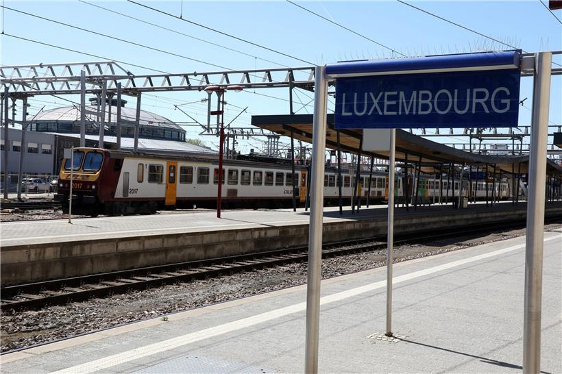 Bahnhof Luxemburg: Hier wurde die Zuglinie 90 nach Thionville über Bettemburg vorrübergehend eingestellt
