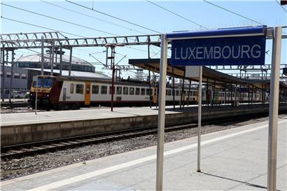 Bahnhof Luxemburg: Hier wurde die Zuglinie 90 nach Thionville über Bettemburg vorrübergehend eingestellt
