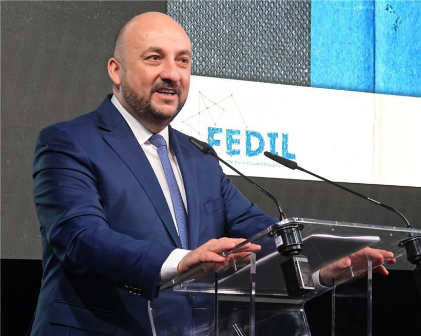 Bald Direktor der ESA? Wirtschaftsminister Etienne Schneider bei einer Ansprache in der LuxExpo.

