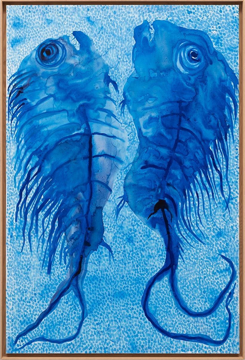 Barthélémy Toguo: „Love Games“ (2025) ist am Stand der Galerie Nosbaum Reding zu sehen
