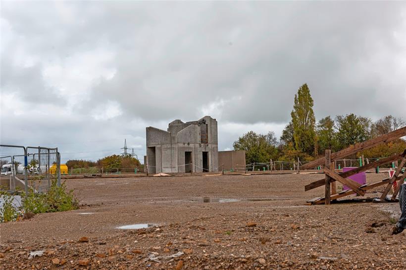Baustelle auf dem Gelände in Sanem: Laut CFC-Geschäftsführung gibt es Verzögerun...