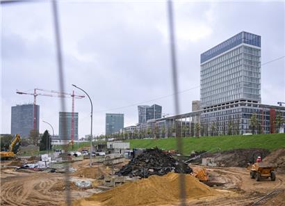 Baustelle in Luxemburg-Stadt 
