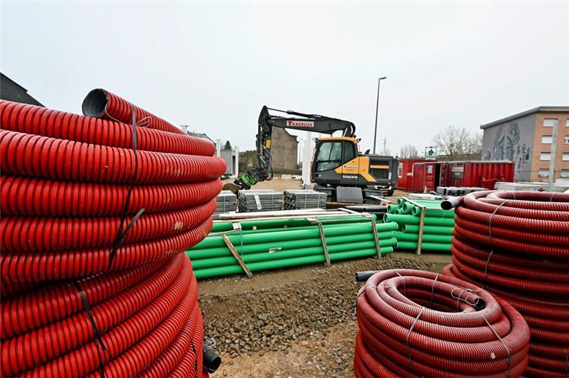 Baustelleneindruck: Da bleibt noch einiges zu verlegen
