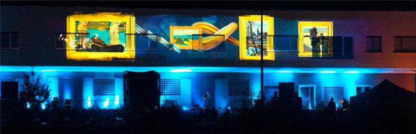 Beeindruckende Lichtinstallation in Wormeldingen