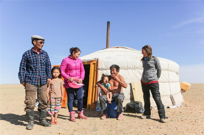 Begegnung in der Mongolei