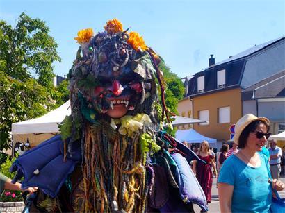 Begehrtes Fotoobjekt beim Fest: der „Kropemann“