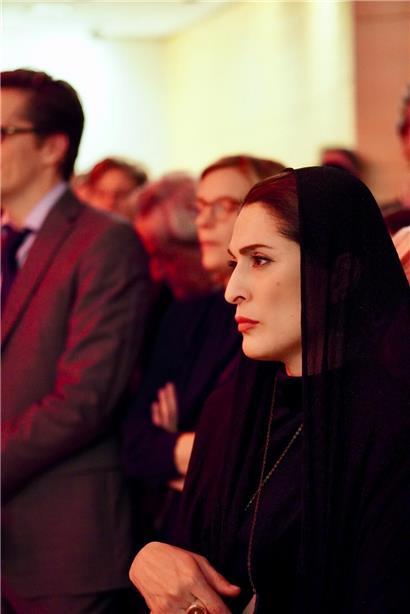 Behnaz Jafari, eine der beiden Hauptdarstellerinnen von „Yalda, a Night for Forgiveness“, war auch auf dem Empfang in der luxemburgischen Botschaft.
