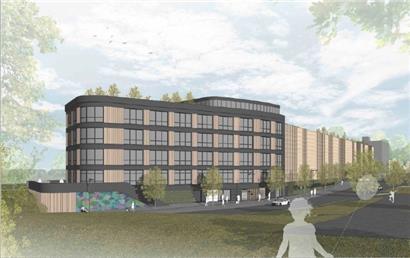 Bei Bedarf kann das Parkhaus um ein Stockwerk erweitert werden
