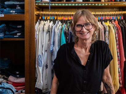 Bei Dora Michiels wird Kleidung nicht gekauft, sondern gegen Punkte getauscht