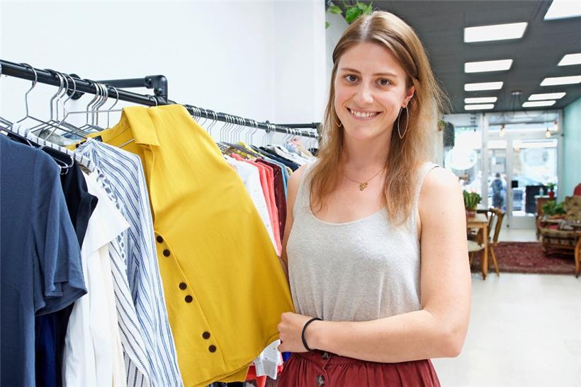 Bei „Pilea“ gab es nicht nur Secondhand-Kleidung, sondern auch Pflanzen und Vasen zu kaufen
