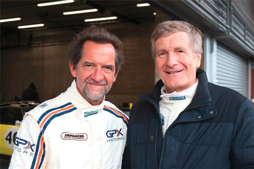 Bei den Belgiern immer noch ein Star: Thierry Boutsen. Hier zusammen mit Schausp...