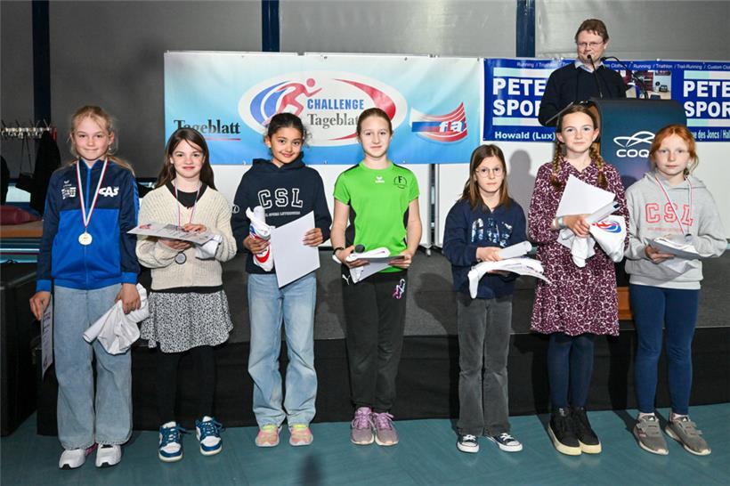 Bei den U12-Mädchen, Jahrgang 2014, setzte sich Sophie Hoffmann (CAS) vor Giulia...