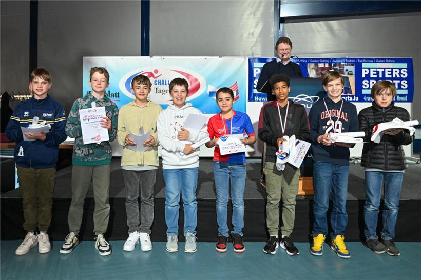 Bei den U14-Jungen, Jahrgang 2012, gingen die ersten drei Plätze an Lou Goldschm...