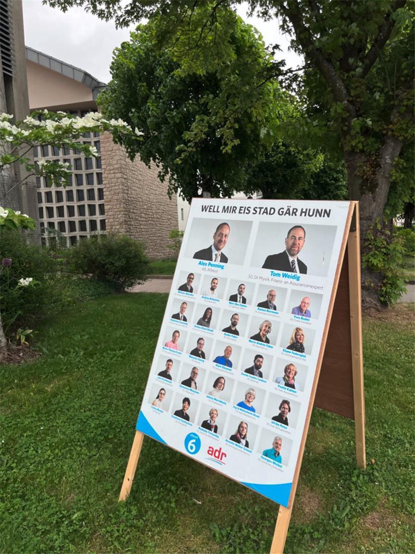 Bei der ADR liebt man den eigenen Wahlbezirk. Offenbar so sehr, dass man diesen nun von der Hauptstadt auf die Gemeinde Hesperingen ausdehnen will? 
