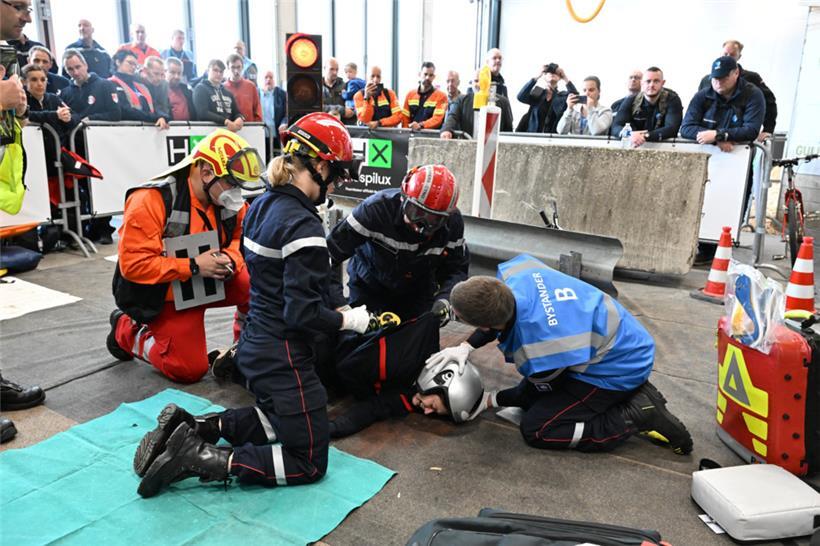 Bei der Challenge konnte das Trauma-Team aus Echternach beweisen, was es drauf hat
