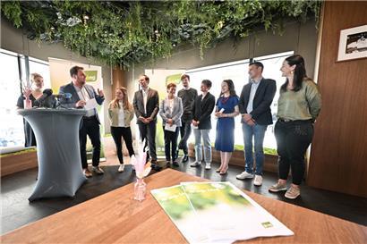 Bei der Pressekonferenz am Mittwoch waren die Kandidaten bestens gelaunt 
