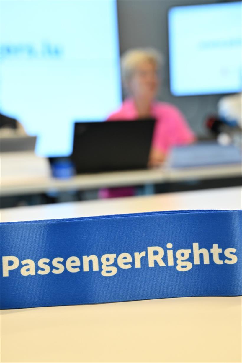 Bei der Pressekonferenz auf Findel ging es insbesondere um die Rechte der Passagiere
