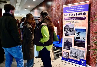 Bei der Vernissage: Die Ausstellung „Verschwonne Gebäier“ in der Alzettestraße in Esch ist noch bis zum 26. April geöffnet
