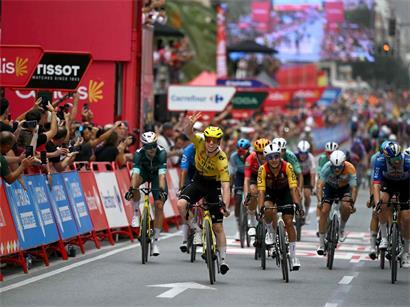 Bei der Vuelta ist Matthew Brennan im Sprint aktuell das Maß aller Dinge