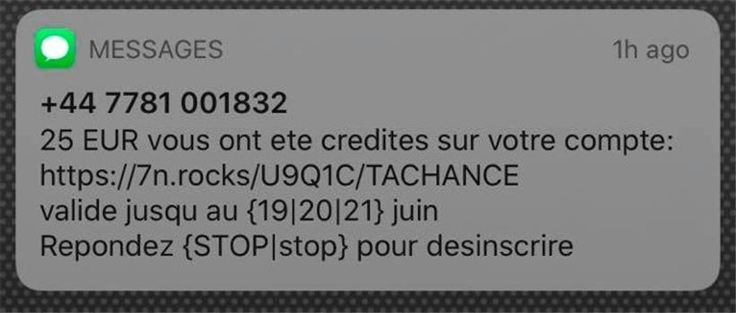 Bei dieser SMS handelt es sich um eine Betrugsmasche
