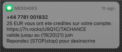 Bei dieser SMS handelt es sich um eine Betrugsmasche
