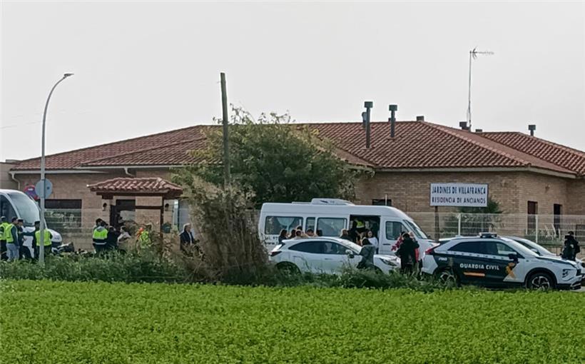 Bei einem Brand in Saragossa in Spanien sind in diesem Pflegeheim mindestens zehn Menschen ums Leben gekommen
