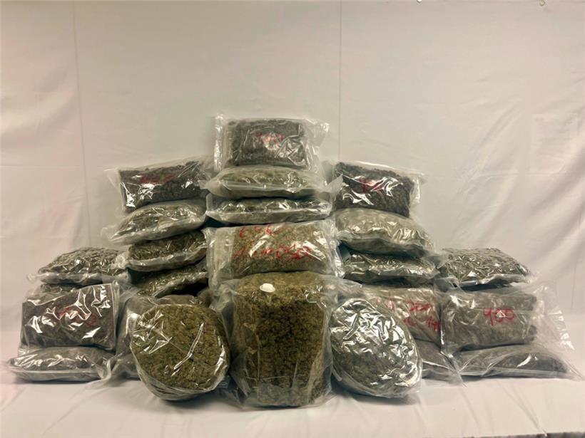 Bei einer Lkw-Kontrolle ist es dem Luxemburger Zoll gelungen, 42 Kilo Marihuana sicherzustellen
