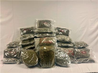 Bei einer Lkw-Kontrolle ist es dem Luxemburger Zoll gelungen, 42 Kilo Marihuana sicherzustellen
