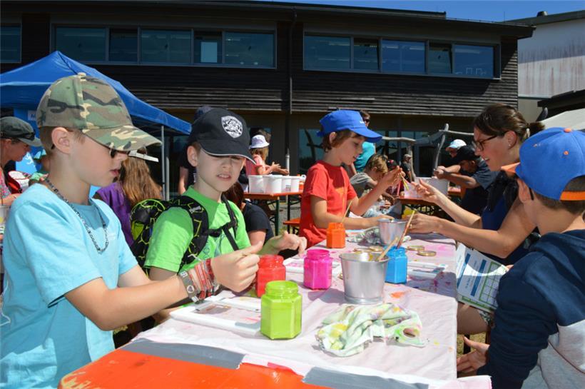 Bei einigen Aktivitäten kam ordentlich Farbe ins Spiel
