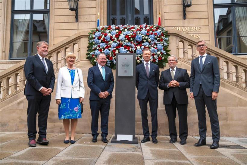 Beim Festakt zum Inkrafttreten der reformierten Verfassung Luxemburgs am 1. Juli...