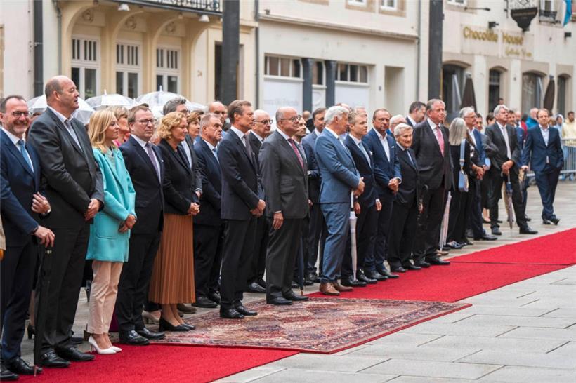 Beim Festakt zum Inkrafttreten der reformierten Verfassung Luxemburgs am 1. Juli...