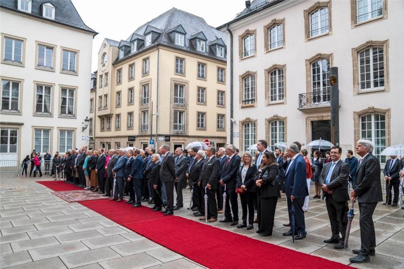 Beim Festakt zum Inkrafttreten der reformierten Verfassung Luxemburgs am 1. Juli...