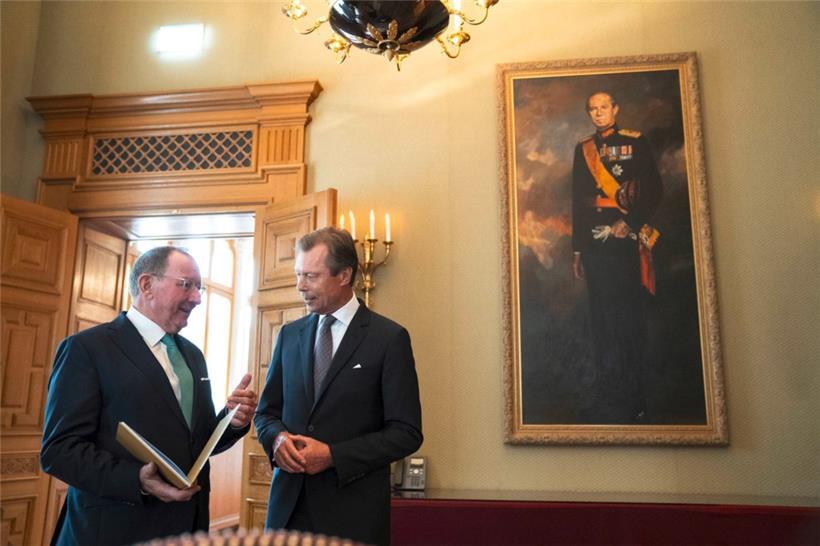 Beim Festakt zum Inkrafttreten der reformierten Verfassung Luxemburgs am 1. Juli...