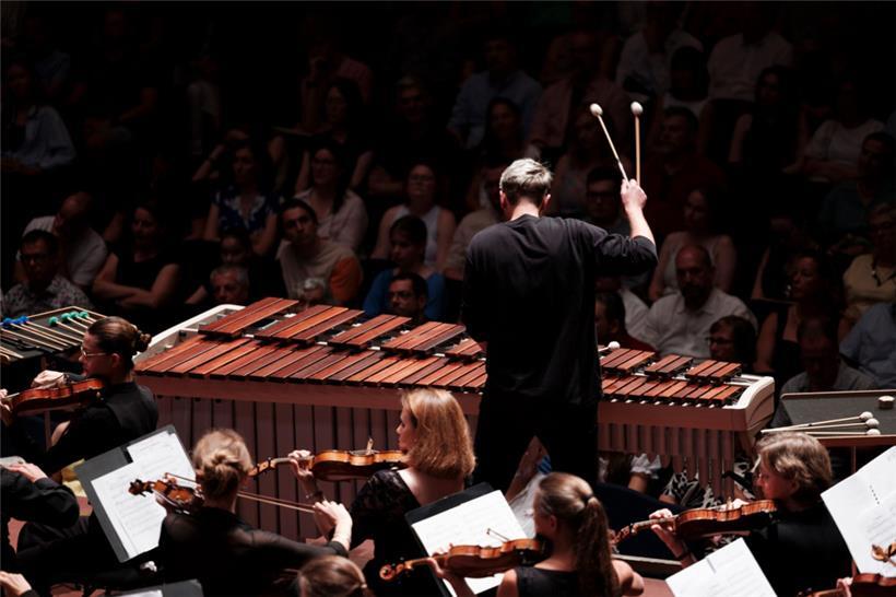 Beim Konzert in der Philharmonie
