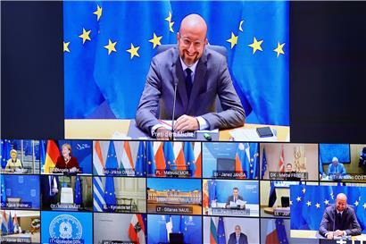 Beim Video-Gipfel der EU-Staats- und Regierungschefs am Donnerstagabend wurde nicht ersichtlich, wie der Streit um den EU-Haushalt und die Einhaltung der Rechtsstaatlichkeit beigelegt werden kann
