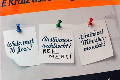 Beim konsultativen Referendum vor fünf Jahren lehnte die Mehrheit der Luxemburger die Teilnahme von Nicht-Luxemburgern an den Parlamentswahlen ab
