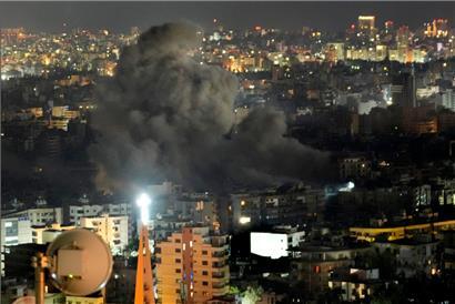 Beirut: Rauch steigt auf nach einem israelischen Luftangriff auf einen südlichen Vorort der Stadt
