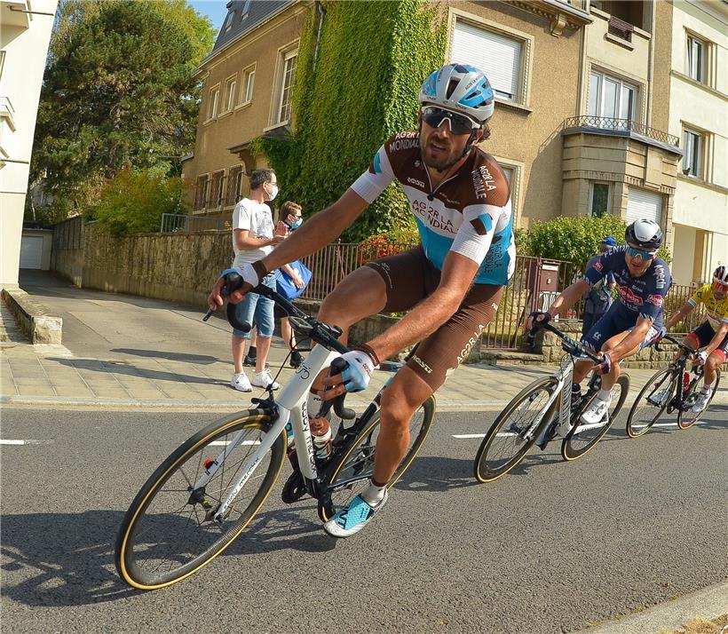 Ben Gastauer musste den Giro wegen eines Schlüsselbeinbruchs verlassen

