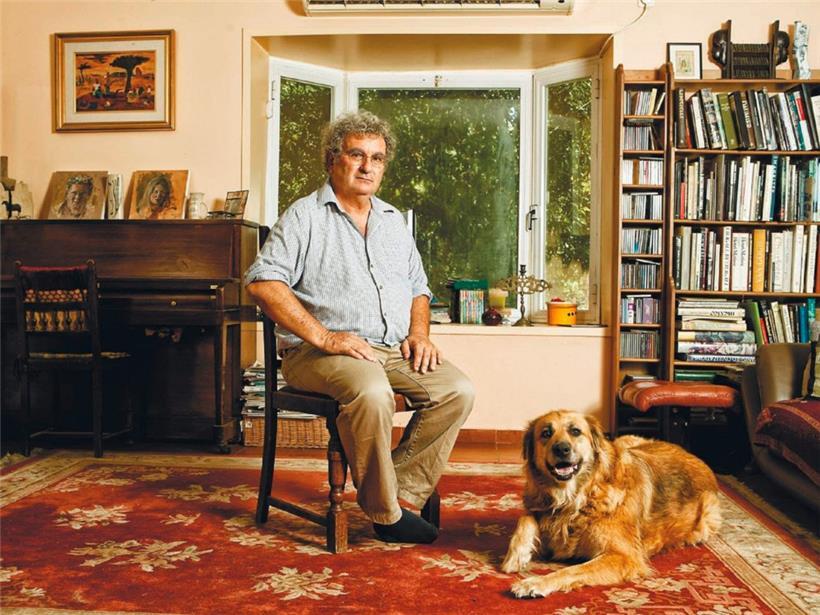 Benny Morris mit Hund: Der Autor befasst sich intensiv mit dem Nahostkonflikt
