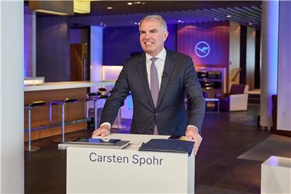Bereitmachen zum Durchstarten: Carsten Spohr, Vorstandschef der Lufthansa AG, bei der Bilanzvorlage in Frankfurt
