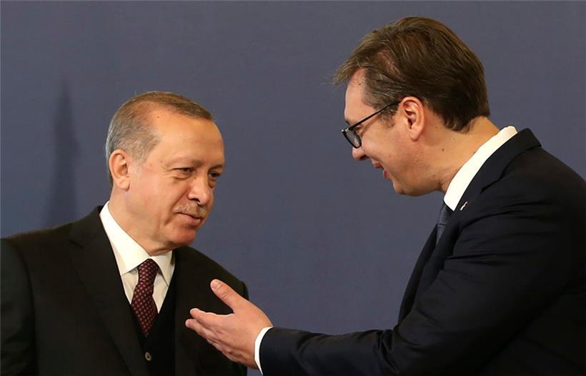 Bereits seit Jahren unterhalten Recep Tayyip Erdogan und der serbische Präsident Aleksandar Vucic enge freundschaftliche Beziehungen 
