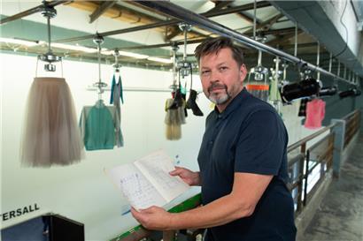 Bernard Baumgarten garde précieusement les carnets de notes de ses chorégraphies
