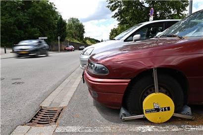 Beschlagnahmte Fahrzeuge in der Escher Hiel
