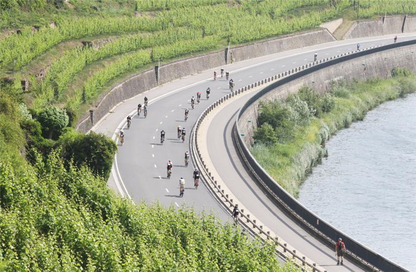 Besonders die Radstrecke schien den Topathleten aus dem Ausland gefallen zu haben 
