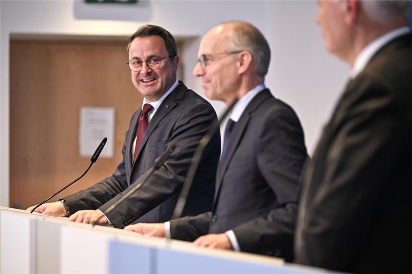 Beste kollegiale Atmosphäre: Xavier Bettel, Luc Frieden und Claude Wiseler
