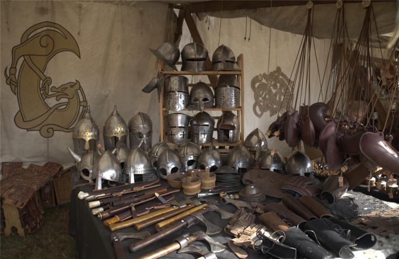 Besucher, die sich mit neuen Äxten eindecken wollten, wurden auch fündig
