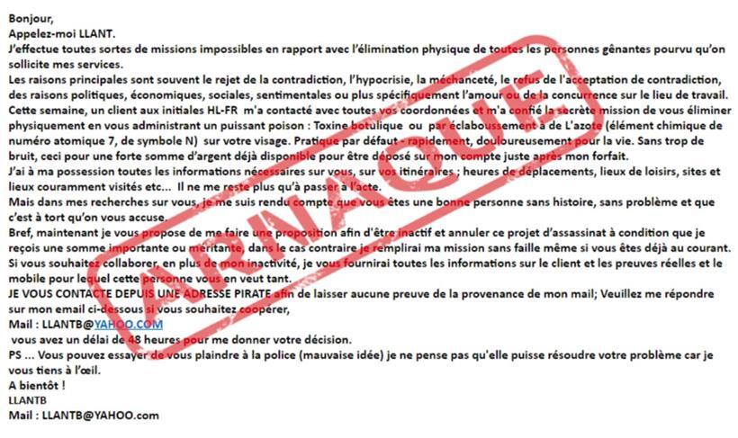 Betrugsmasche: E-Mail von einem vermeintlichen Auftragsmörder
