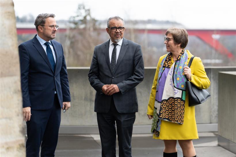 Bettel, Tedros und Deprez