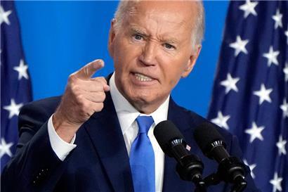Biden bei der Pressekonferenz am Donnerstag
